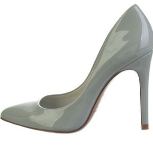 Pedro García Chic Gray Patent Leather Heels